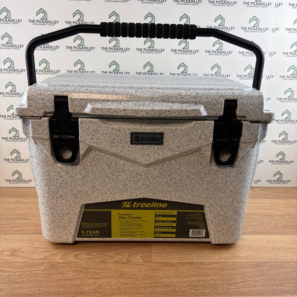 Treeline Premium 20qt Cooler Roto-Molded White Speckle Granite 1350862